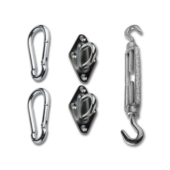 CelinaSun Sonnensegel Zubehör Set Dreieck Stahl verzinkt Sonnenschutz Befestigung Segel Montage Werkzeug