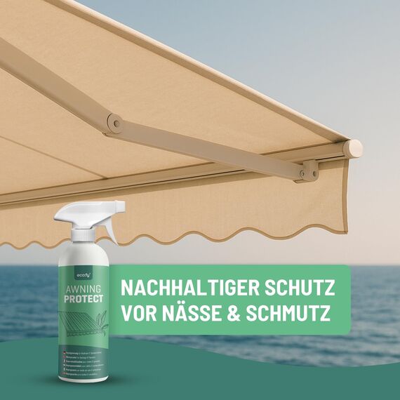 eco:fy Markisen Imprägnierung 2,5L - Imprägnierspray für Markisen, Sonnenschirme & Sonnensegel - Schutz vor Feuchtigkeit & Schmutz - UV-stabil, PFC-frei & biologisch abbaubar - Made in Germany