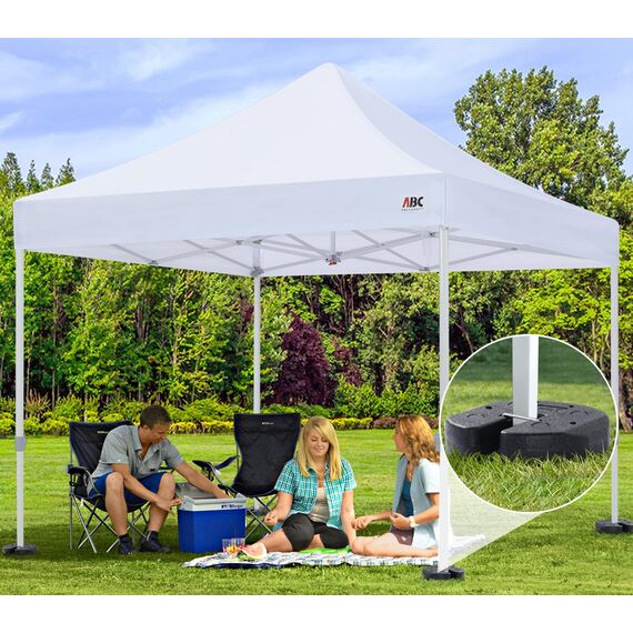 ABCCANOPY Einfache Baldachin-Gewichte mit Schloss-Design für Windbeständigkeit, kein Verrutschen, stabile Sicherung von Zelten, Vordächern und Regenschirmen bei Veranstaltungen im Freien, 4 Stück