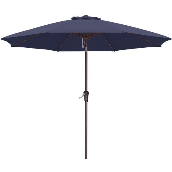ABCCANOPY 270cm Sonnenschirm im Freien Wasserabweisende Bespannung -Gartenschirm Marktschirm, Navy Blau