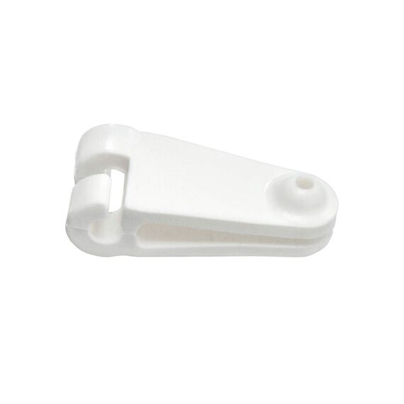 sunprotect 12589 Laufhaken, Zubehör für Seilspann-Markise/Sonnensegel/Sonnenschutz für Pergola Wintergarten Terrasse, weiß (3 x 10er Pack)