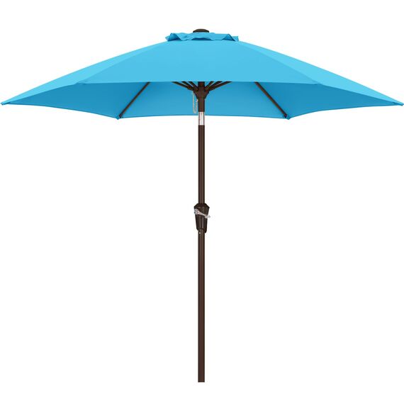 ABCCANOPY 230cm Sonnenschirm im Freien Wasserabweisende Bespannung -Gartenschirm Marktschirm,türkis