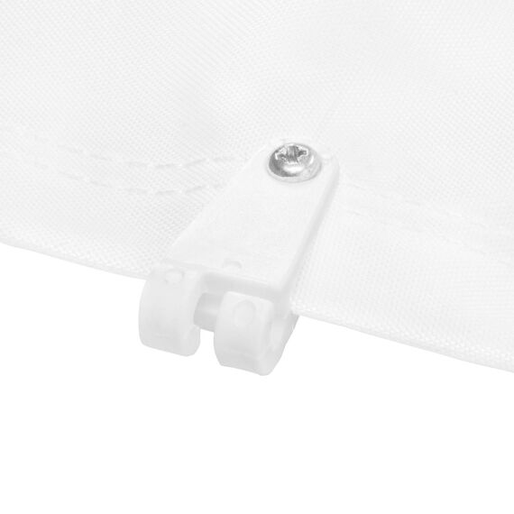 sunprotect 12589 Laufhaken, Zubehör für Seilspann-Markise/Sonnensegel/Sonnenschutz für Pergola Wintergarten Terrasse, weiß (10 x 10er Pack)