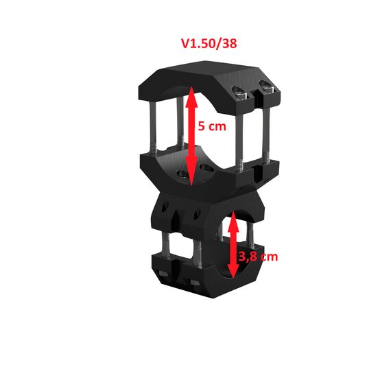 KD-TECH Stabiler Sonnenschirmhalter - Sonnenschirmständer für Balkon und runde, eckige Geländer - sichere Sonnenschirmbefestigung ohne Bohren