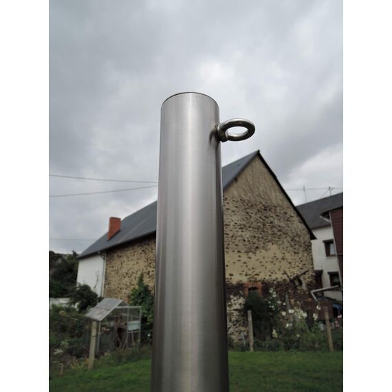 Sonnensegelmast Edelstahl 4830/2-1 Hülse 50cm 80°