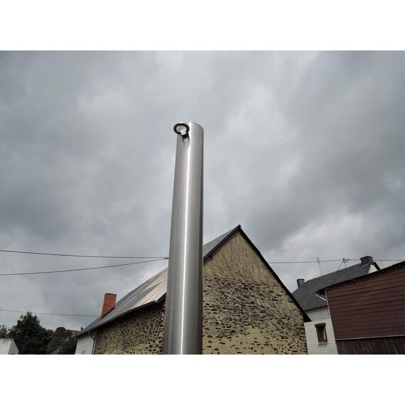 Sonnensegelmast Edelstahl 6030/3-1 Hülse 75cm 80°