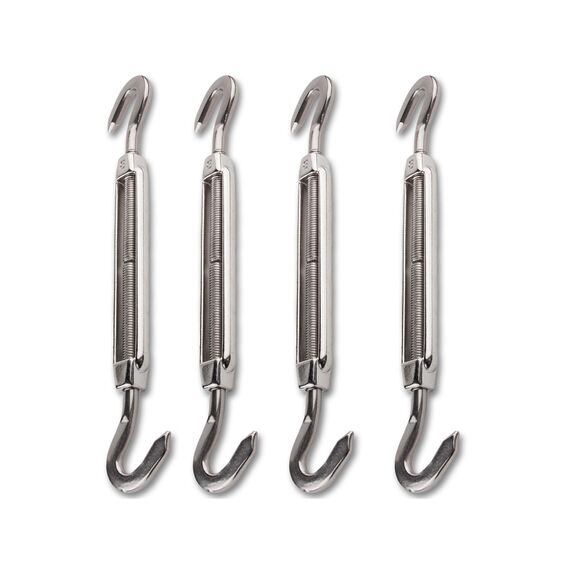 CelinaSun Sonnensegel Zubehör Set 4X Spannschraube Edelstahl V2A Sonnenschutz Befestigung Segel Montage Werkzeug