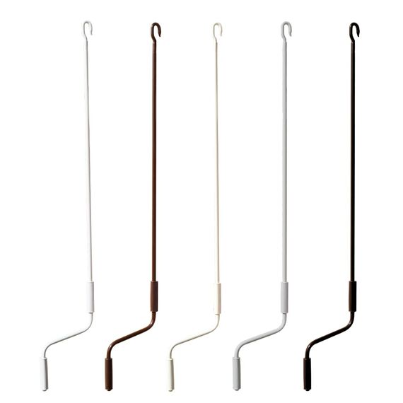 TENDAGGIMANIA Markisenkurbel Farbe Elfenbein - Größe 250 cm - Markisenkurbel mit Haken Universal aus lackiertem Eisen mit ergonomischem Griff aus PVC - Kurbelstange für Markise