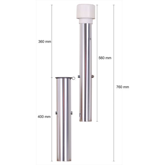 Schneider Bodenhülse für Gartenschirme, 827-00, Aluminium, 0.8 kg