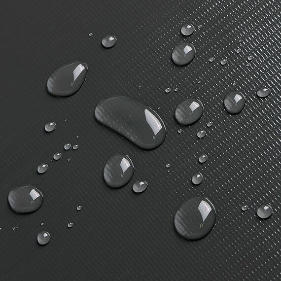 jarolift PVC Sichtschutzstreifen Sichtschutz Gartenzaun Stabmattenzaun Balkon, Wasser und Winddicht Komplettset mit 25 Clips, 40 m (L) x 19 (B) cm, Schieferstein Design