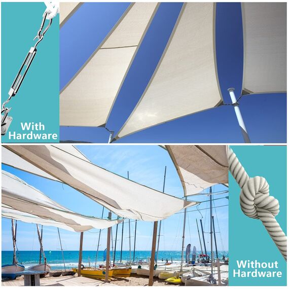 FZENeast Sonnensegel Befestigung Set, 304 Edelstahl Sonnensegel Spanner, Sonnensegel Halterung für Viereck und Dreieck(80 Stück)