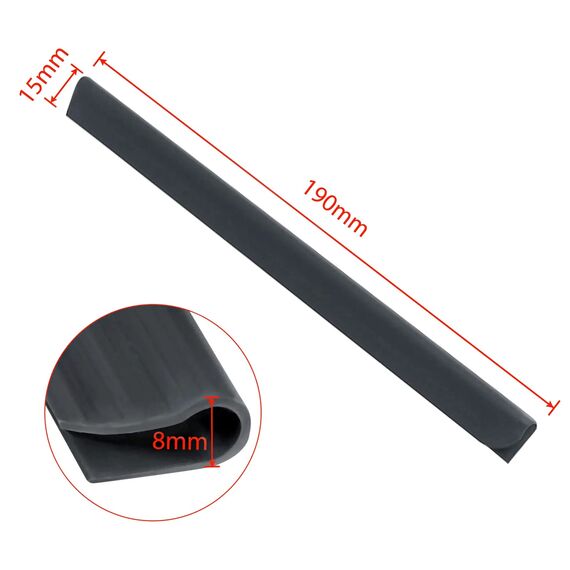 Dazone Dazone 24 Stück Befestigungsclips für PVC Sichtschutzstreifen Klemmschienen Anthrazit