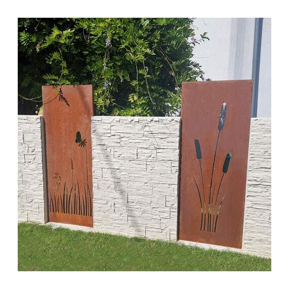 prima terra Deko- und Sichtschutzelement Edelrost Baum Erweiterung H=158cm B=60cm