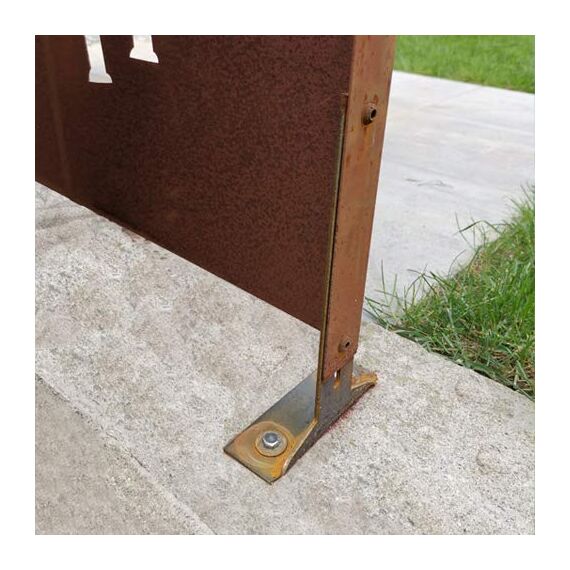 prima terra Deko- und Sichtschutzelement Edelrost Herzlich willkommen H=158cm B=60cm