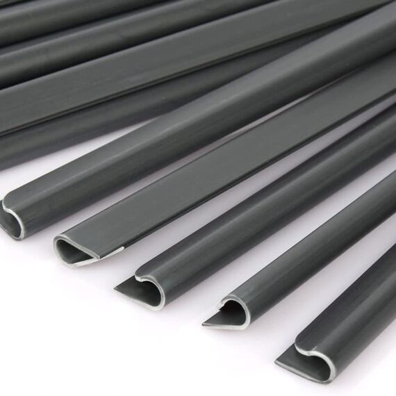 Dazone Dazone 24 Stück Befestigungsclips für PVC Sichtschutzstreifen Klemmschienen Anthrazit