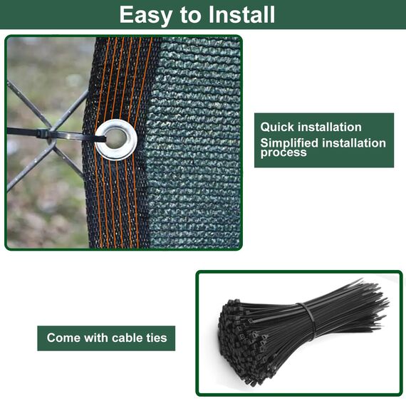 BeGrit Sichtschutz Zaunblende 2m x 15m Zaun Sichtschutz wetterfest Gartenzaun Windschutz 90% Beschattun HDPE Sonnenschutz Tennisblende Schattiernetz UV-resistent reißfest mit Löcher Kabelbinder grün