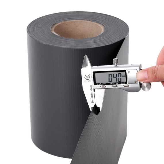 SONGMICS PVC Sichtschutzstreifen Zaunfolie 50 m x 19 cm extra dick Blickdicht mit 25 x Befestigungsclips anthrazit GPJ50GY