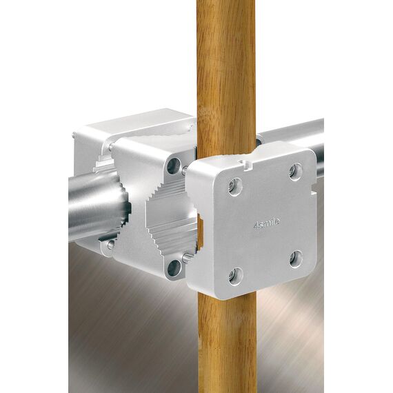 4smile Sonnenschirmhalter Balkongeländer – Aluminium Sonnenschirm Balkon Halterung - Schirmhalterung SunnyStar, Kraftprotz mit funktionalem Design, ideal für große Sonnenschirme