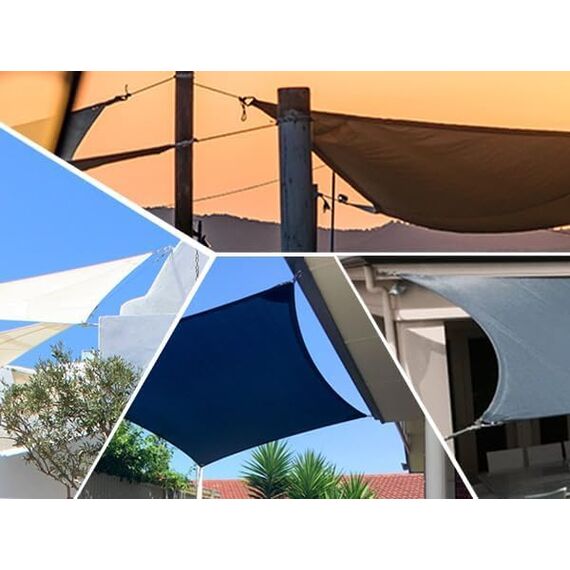 ZFYQ Sonnensegel Befestigung Kit, M5 Edelstahl Sonnensegel Befestigungsset, Sonnensegel Spanner Zubehör Montage Aufbau Set für Viereck und Dreieck Garten 44 STK