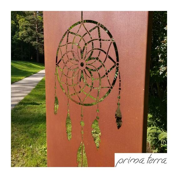 prima terra Deko- und Sichtschutzelement Edelrost Traumfänger H=158cm B=60cm