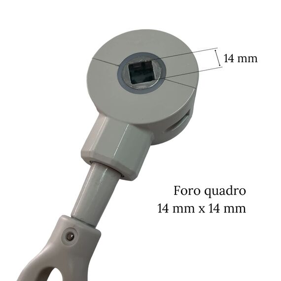TENDAGGIMANIA Schneckengetriebe für Markisen - schnell und universell, Grau, Untersetzung 3:1