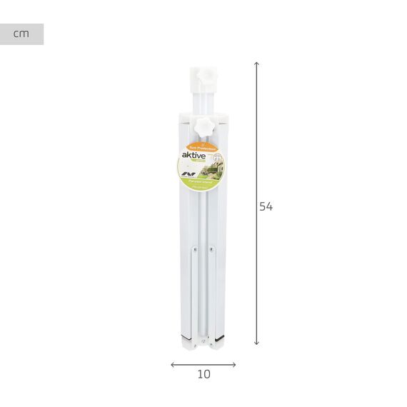 Sonnenschirmständer, Sonnenschirmfüße, 4-Bein-Sonnenschirmständer, Aluminium, Mast Ø25/32 mm, 65x65x60 cm, verstellbares Gewinde, Standfuß mit klappbaren Beinen, Aktive Garden