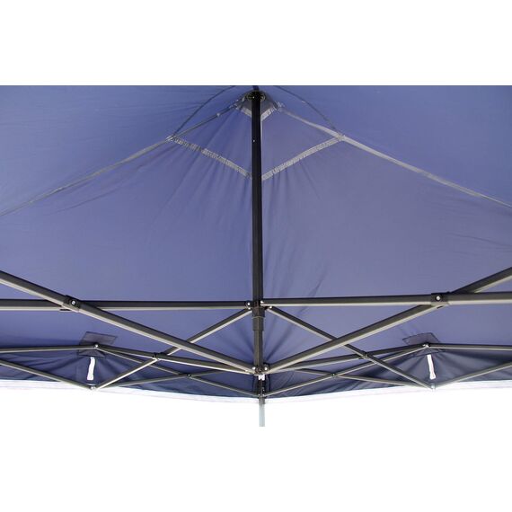All Seasons Gazebos | 2.5x2.5m Pop Up Gazebo mit Zubehörpaket | Schwerlast, vollständig wasserdicht, hochwertige Materialien (Marineblau)