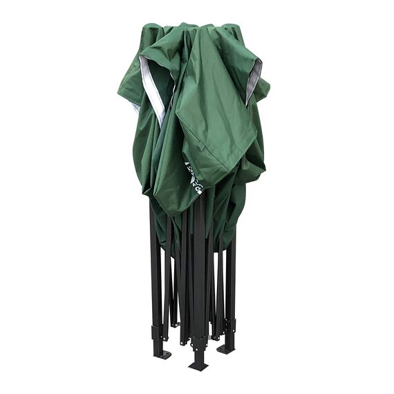 All Seasons Gazebos | 2.5x2.5m Pop Up Gazebo mit Zubehörpaket | Schwerlast, vollständig wasserdicht, hochwertige Materialien (Grün)