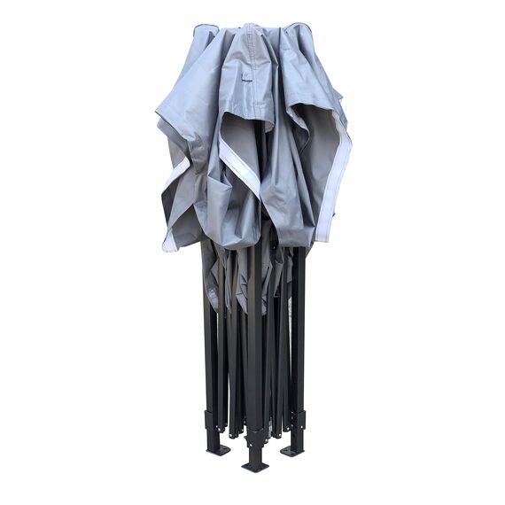 All Seasons Gazebos 2.5x2.5m vollständig wasserdichtes Faltpavillon - Metallisch Grau