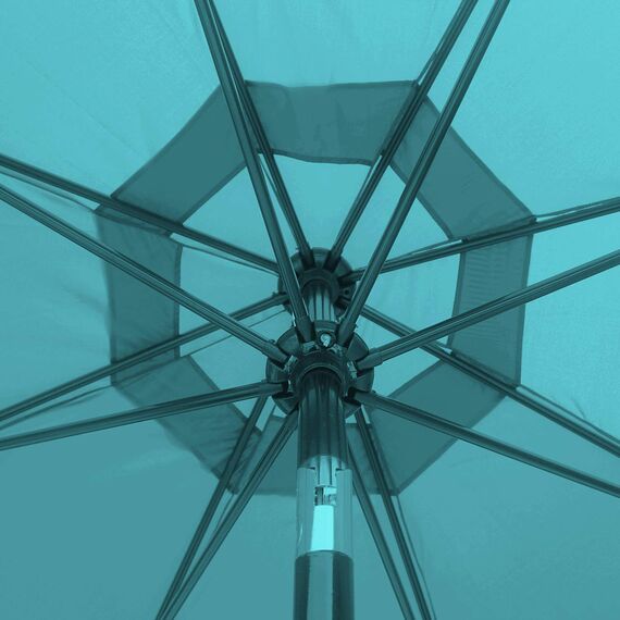 ABCCANOPY 2.7M Sonnenschirm Ersatzdach Patioschirm Marketschirm Ersatz Baldachin mit 8 Rippen,Türkis