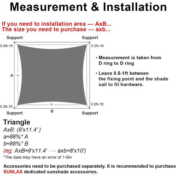 Sunlax, Sonnensegel, 3,0 m x 4,0 m – dunkelgraues rechteckiges Sonnenschutzsegel, UV-blockierend und atmungsaktiv, für Terrasse und Garten