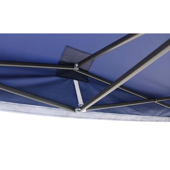 All Seasons Gazebos | 2.5x2.5m Pop Up Gazebo mit Zubehörpaket | Schwerlast, vollständig wasserdicht, hochwertige Materialien (Marineblau)
