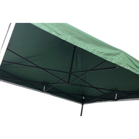 All Seasons Gazebos | 2.5x2.5m Pop Up Gazebo mit Zubehörpaket | Schwerlast, vollständig wasserdicht, hochwertige Materialien (Grün)