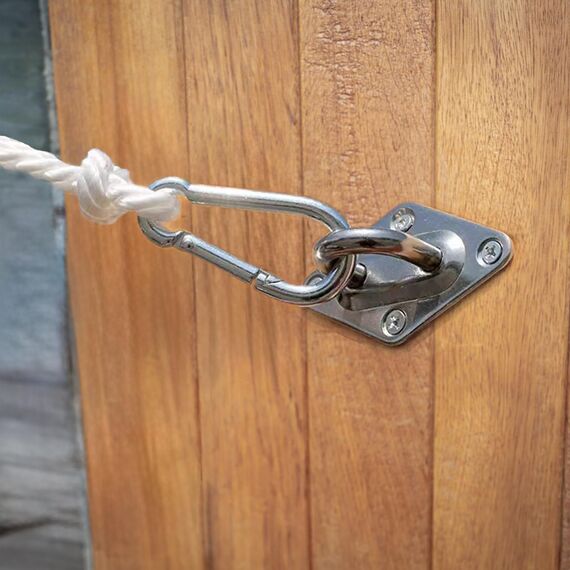 ZFYQ Befestigungsset für Sonnensegel, 40 Stücks, Edelstahl-Halterung, passt für Rechteck- und Dreiecksseile, M5