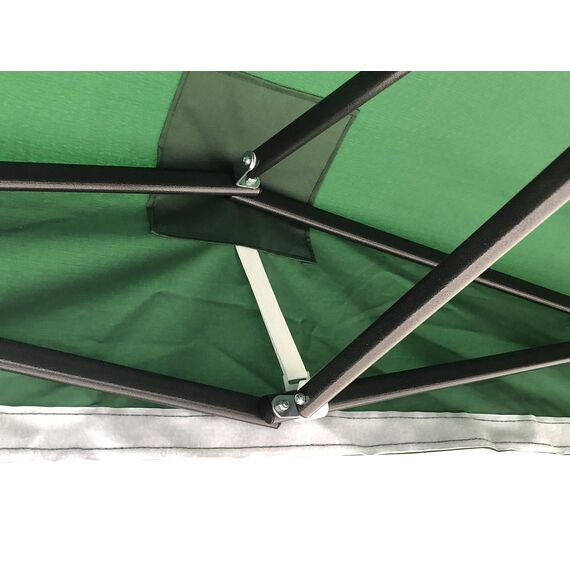 All Seasons Gazebos | 2.5x2.5m Pop Up Gazebo mit Zubehörpaket | Schwerlast, vollständig wasserdicht, hochwertige Materialien (Grün)