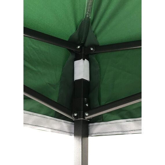 All Seasons Gazebos | 2.5x2.5m Pop Up Gazebo mit Zubehörpaket | Schwerlast, vollständig wasserdicht, hochwertige Materialien (Grün)