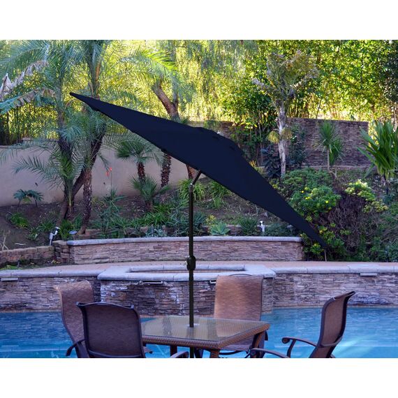 ABCCANOPY 230cm Sonnenschirmbezug mit 8 Rippen, UV-Schutz Schirmabdeckung für Sonnenschirm, Outdoor Terrassenschirm, Marktschirm,Nur Ersatzstoff,Navyblau