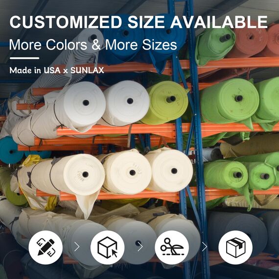 SUNLAX Sonnensegel, 30,5 x 30,5 x 43,2 cm, braun, dreieckig, UV-Schutz, durchlässiger Sonnenschutz, für Terrasse, Hinterhof (wir stellen individuelle Größen her)