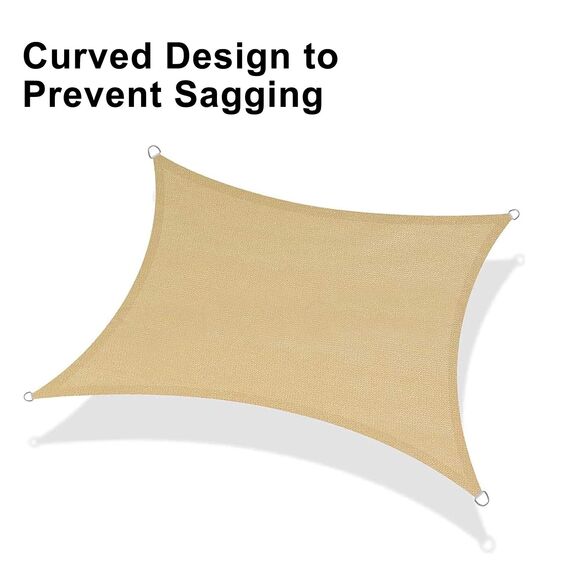 LOVE STORY Sonnensegel, rechteckig, 3 x 3 m, UV-Block, Markise für Außenbereich, Terrasse, Garten, Hinterhof