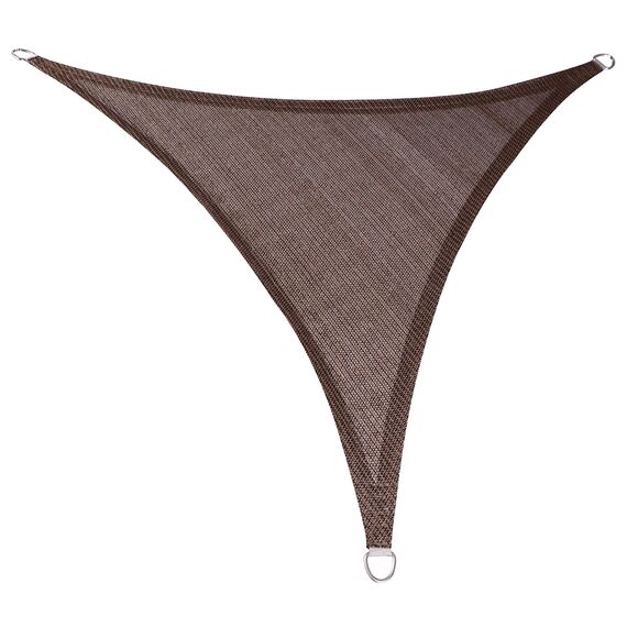 LOVE STORY Sonnensegel, dreieckig, 4,6 x 4,6 x 4,6 m, Braun, UV-Schutz, für Außenbereich, Terrasse, Garten, Hinterhof