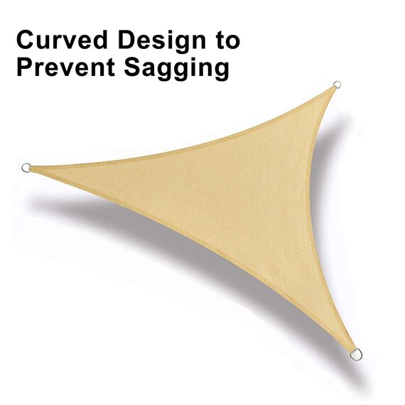 Love Story Sonnensegel, dreieckig, 40 x 40 x 40 cm, UV-Schutz, für Außenbereich, Terrasse, Garten, Hinterhof