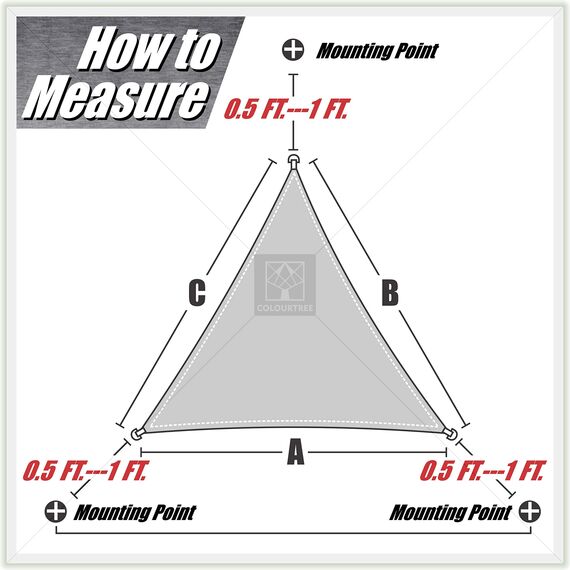ColourTree CTAPT12 Sonnensegel, dreieckig, 3,9 x 3,8 m, Grün, rechteckig, Netzstoff, UV-Schutz, kommerzielle Strapazierfähigkeit, 190 g/m²