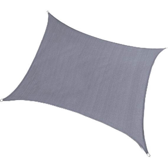 SUNNY GUARD Sonnensegel, rechteckig, 3,6 x 3,6 m, UV-Schutz, für Hinterhof, Terrasse, Garten, Outdoor-Aktivitäten und Einrichtungen, hellgrau (wir stellen individuelle Größen her)