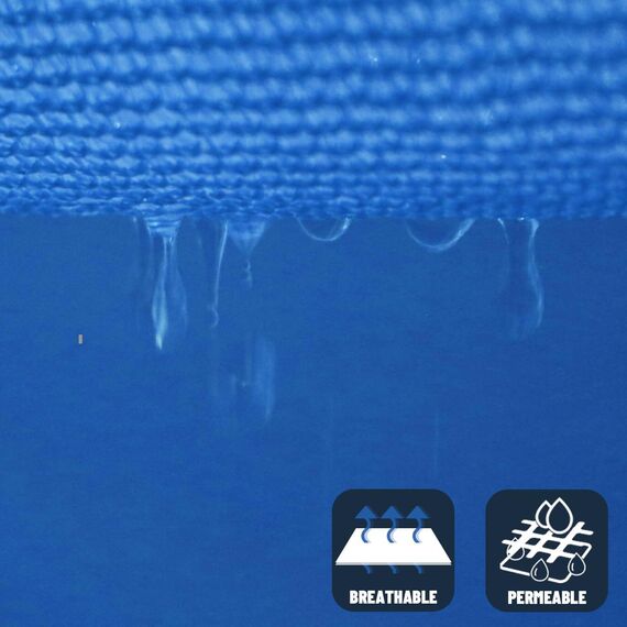 SUNNY GUARD Sonnensegel, rechteckig, UV-Schutz, für Hinterhof, Terrasse, Garten, Outdoor-Aktivitäten und Einrichtungen, 3 x 3 m, Blau, (wir stellen individuelle Größen her)