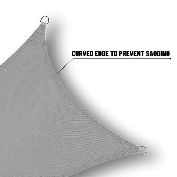 SUNNY GUARD Wasserfestes Sonnensegel, rechteckig, UV-Schutz, für Hinterhof, Terrasse, Garten, Outdoor-Aktivitäten und Einrichtungen, 3 x 33 m, Anthrazit