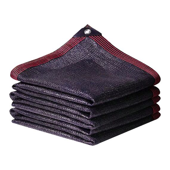 70 % schwarzer Schattenstoff, 1.5x4.0 m, widerstandsfähiges Garten-Sonnenschutznetz, strapazierfähige Netzplane mit verstärkten Ösen für Gewächshaus, Pflanzen, Hühnerstall, Pergola, Baldachin (2x4 m)