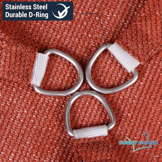 SUNNY GUARD Sonnensegel, rechteckig, Terra, UV-Schutz, für Hinterhof, Terrasse, Garten, Outdoor-Aktivitäten und Einrichtungen, 3 m x 3 m, (wir stellen individuelle Größen her)