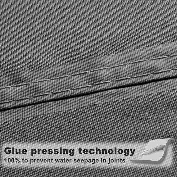 SUNNY GUARD Wasserfestes Sonnensegel, 3 x 3 x 35 cm, Anthrazit, dreieckig, UV-Block, Sonnenschutz für Hinterhof, Terrasse, Garten, Outdoor-Aktivitäten und Einrichtungen (wir stellen individuelle