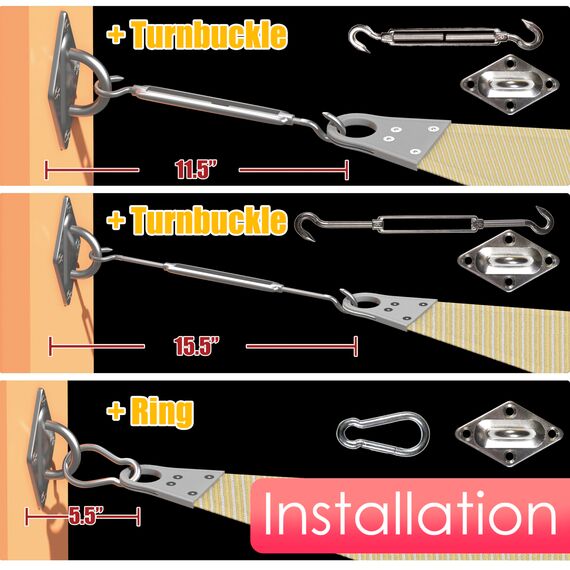 Colourtree CTAWRN Sonnensegel für Terrasse, 260 g/m², handelsüblicher Standard, strapazierfähig, Grün