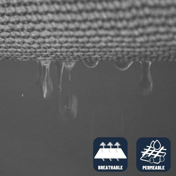 Sunny Guard Sonnensegel, quadratisch, UV-Schutz, für Außen, Terrasse, Garten 6.5' x 9'10" anthrazit